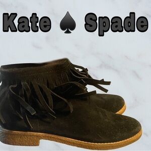 Kate ♠️ Spade Black Tassel Chelsea Ankle Boots ♠️EUC♠️